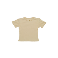 Joy Pointelle Top Butter Yellow