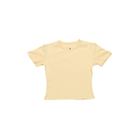 Joy Pointelle Top Butter Yellow