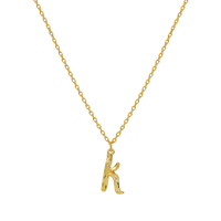 K Alphabet Necklace