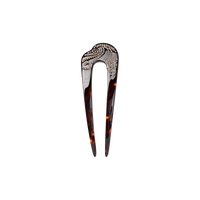 Madi French Haarnadel Dark Tortoise