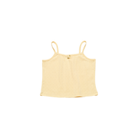 Megan Pointelle Top Butter Yellow